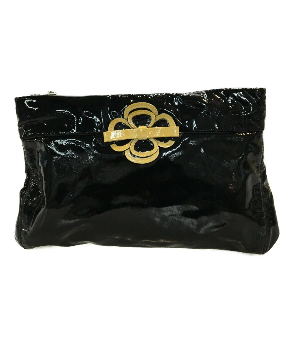Miu Miu Clutch Bag Leather Black